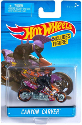 

Hot Wheels Canyon Carver 1:64 Scale Bike With Rider(Multicolor)