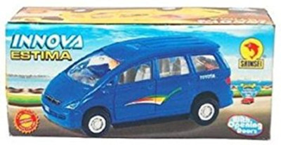 

Shinsei Pull Back Tyota Inova |Opening Doors|Miniature Scaled Models Blue Colour(Multicolor)