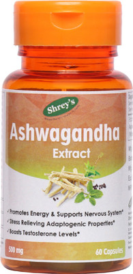 

Shrey's Ashwagandha Extract, 500 mg - 60 Capsules(60 No)