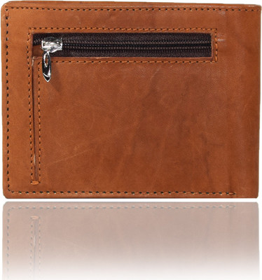 

Death By Color Men Tan Genuine Leather Wallet(6 Card Slots)