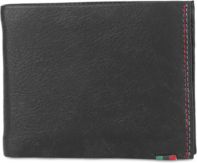 

Peter England Men Casual Black Genuine Leather Wallet(8 Card Slots)
