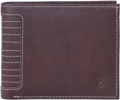 

posshusa Men Brown Genuine Leather Wallet(10 Card Slots)