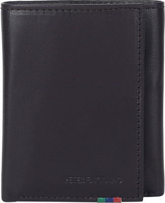 

Peter England Men Brown Genuine Leather Wallet(9 Card Slots)