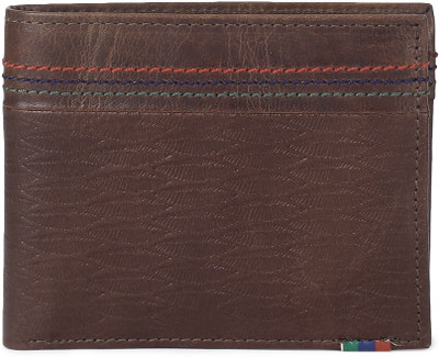 

Peter England Men Brown Genuine Leather Wallet(4 Card Slots), Cognac