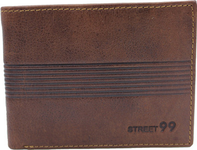 

Street 99 Men Multicolor Genuine Leather Wallet(5 Card Slots), Brown
