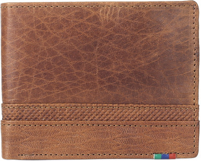 

Peter England Men Tan Genuine Leather Wallet(4 Card Slots)