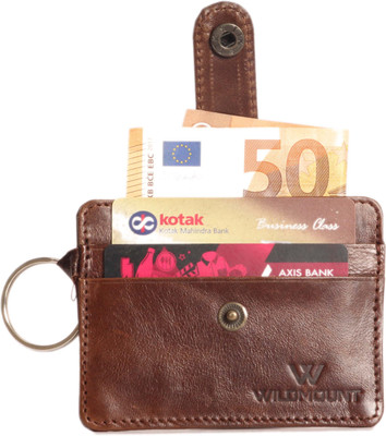 

Wildmount Men Brown Genuine Leather Card Holder(4 Card Slots)