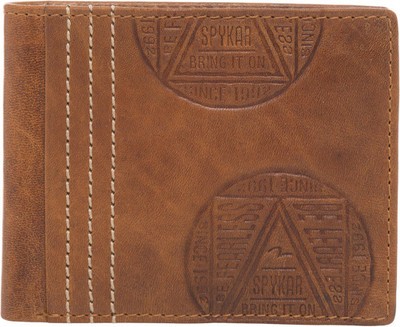 

Spykar Men Tan Genuine Leather Wallet(8 Card Slots)