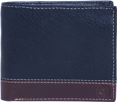 posshusa Men Black Genuine Leather Wallet(5 Card Slots)