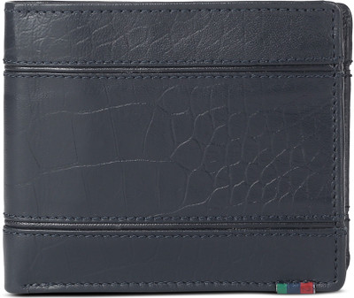 

Peter England Men Blue Genuine Leather Wallet(4 Card Slots), Navy