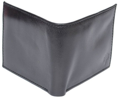 

N R CREATION Men Black Artificial Leather, Genuine Leather Wallet(5 Card Slots)