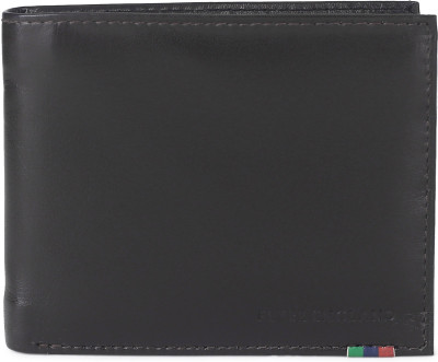 

Peter England Men Black Genuine Leather Wallet(4 Card Slots), Lt tan