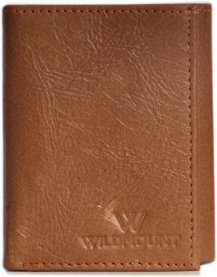 Wildmount Men Tan Genuine Leather Wallet(6 Card Slots)