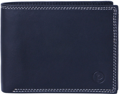

posshusa Men Blue Genuine Leather Wallet(18 Card Slots)