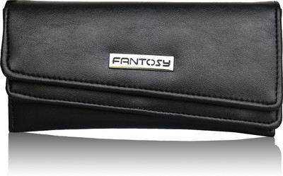 

Fantosy Women Black Artificial Leather Card Holder