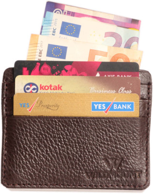 

Wildmount Men Brown Genuine Leather Card Holder(6 Card Slots)