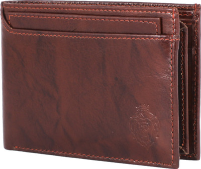 

Lioncrown Men Brown Genuine Leather Wallet(10 Card Slots)