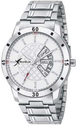 Rich Club RC-8722 White Dial Day And Date Display Watch  - For Men   Watches  (Rich Club)