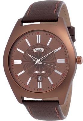 Abrexo Abx2127-Brown-Gents Chromatic Signature Exclusive Design Day and Date Series Watch  - For Men   Watches  (Abrexo)