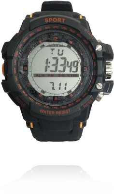 Awiser Digital Time Date Alarm Resist Orange Button Watch  - For Men   Watches  (Awiser)