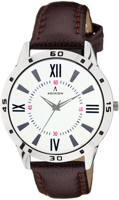 

ADIXION 9519SLW002 New Stainless Steel watch with Genuine Leather Strep Watch - For Men