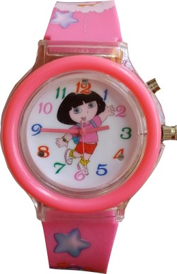 SS Traders Cute Dora Analog watch with music and lights Kids Watch - Good gifting Item Watch  - For Girls   Watches  (SS Traders)