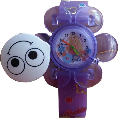 SS Traders -Cute Purple Glass Flower Shaped Frozen Analog Kids Watch - Good gifting Item Watch  - For Girls   Watches  (SS Traders)