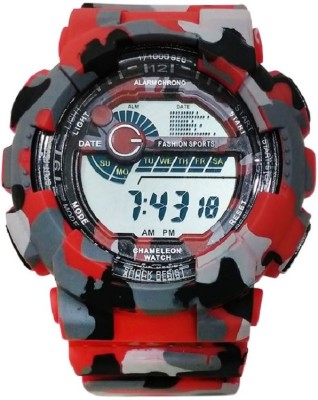 TopamTop Awiser Army Fashion Sport Digital Alarm Red Watch  - For Men   Watches  (TopamTop)