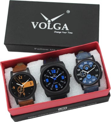 Volga VL05LR01-02 Stylish Fastrack look Combo Watch  - For Men   Watches  (Volga)