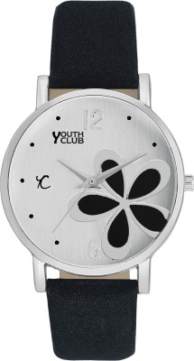 Youth Club FLW-50BLK NEW SOBER FLOWER PRINTED Watch  - For Girls   Watches  (Youth Club)