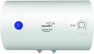 V-Guard 15 L Storage Water Geyser (Steamer Plus ECH, White)