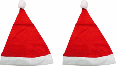 

S & S Handicrafts Pack of 2 Santa cap Topper Ornaments Pack of 2