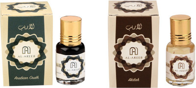 

AL AREEB EXCLUSIF SERIES COLLECTION COMBO PACK OF 2 ARABIAN OUDH & AKILAH Herbal Attar(Oud (agarwood))