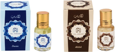 

AL AREEB EXCLUSIF SERIES COLLECTION COMBO PACK OF 2 DEWAN & AKILAH Herbal Attar(Gold Musk)