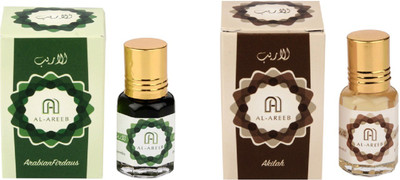 

AL AREEB EXCLUSIF SERIES COLLECTION COMBO PACK OF 2 ARABIAN FIRDAUS & AKILAH Herbal Attar(Jannat ul Firdaus)