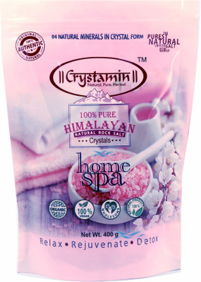 Crystamin Himalayan pink salt for mineral bath 400 gm …(400 g)