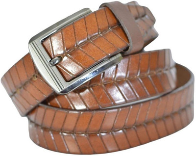 

NMRK,R R Enterprises Men Formal Brown Genuine Leather Belt, Light brown