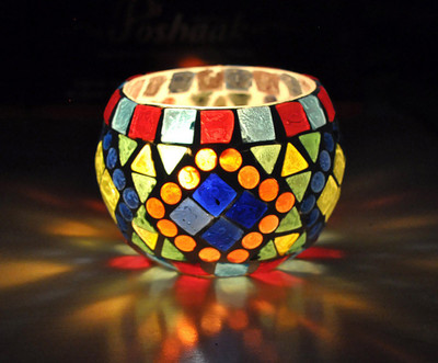 66% OFF on Lal Haveli Decorative Tea light Stand Glass Candle Holder(Multicolor, Pack of 1) 66% OFF on Lal Haveli Decorative Tea light Stand Glass Candle Holder(Multicolor, Pack of 1)
