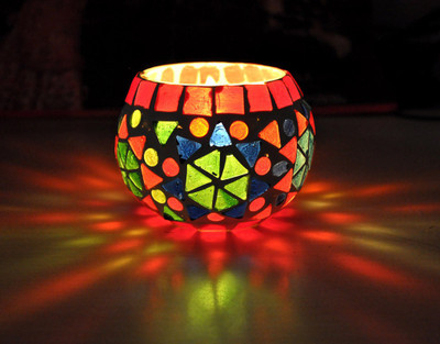 16% OFF on Lal Haveli Decorative Candle Light Stand Glass 1 - Cup Tealight Holder(Multicolor, Pack of 1) 16% OFF on Lal Haveli Decorative Candle Light Stand Glass 1 - Cup Tealight Holder(Multicolor, Pack of 1)