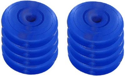 BFIT 8 KG HOME GYM SET 1 KG X 8 COATED WEIGHT PLATES Adjustable Dumbbell(8 kg), Blue