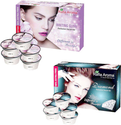 

rafia aroma Whiting Glow Diamond Exclusive Facial Kit 660 g(Set of 2)