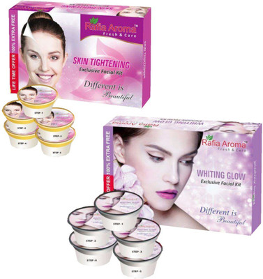 

rafia aroma Skin Tightening Whiting Glow Exclusive Facial Kit 660 g(Set of 2)
