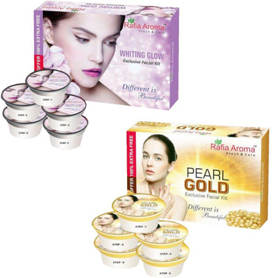 

rafia aroma Whiting Glow Pearl Gold Exclusive Facial Kit 660 g(Set of 2)