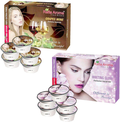 

rafia aroma Wine Whiting Glow Exclusive Facial Kit 660 g(Set of 2)