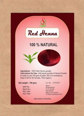 

Sevaka Biotech Natural Red Mehandi 100 gm Hair Color(Green)