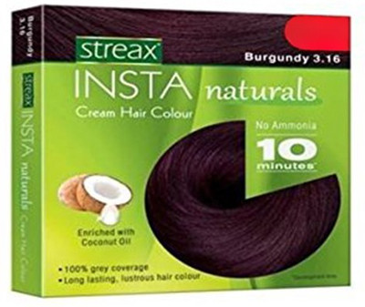

Streax Insta Naturals Hair Color(Burgandy 3.16)