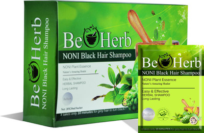 

Anand India BeHerb Noni Black Hair Magic Shampoo - Natural Hair Color - Pack of 20 Hair Color(Black)