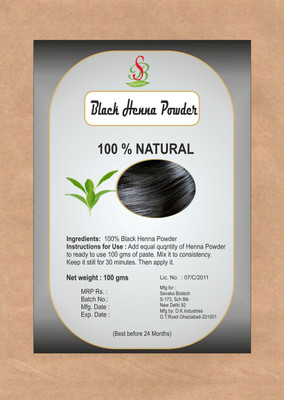 

Sevaka Biotech Black Henna Semi Permanent Hair Color(100 g)