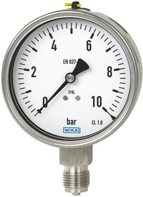 

Wika 232.50.100 Range 0-10 kg/cm² with psi Back Pressure Gauge Hydrometer