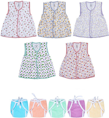 sathiyas Girls Midi/Knee Length Casual Dress(White, Sleeveless)